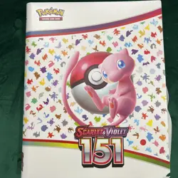 Pokemon 151 Mew Binder with Assorted Holo Cards - Image 1