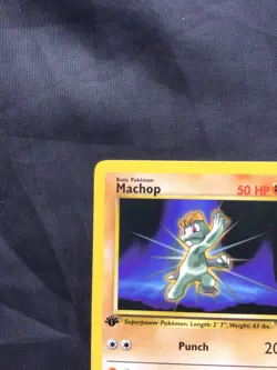 Pokemon Cards: Team Rocket 1st Edition Common: Machop 59/82 - Image 2