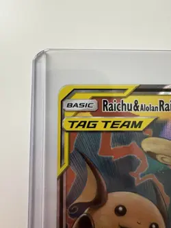 Raichu and Alolan Raichu EX Tag Team Unified Minds Pokemon Card - Image 3