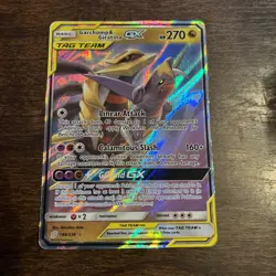 NM Garchomp & Giratina GX (146/236) Unified Minds Tag Team Holo Pokemon Card! - Image 2