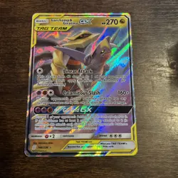 NM Garchomp & Giratina GX (146/236) Unified Minds Tag Team Holo Pokemon Card! - Image 4