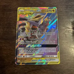 NM Garchomp & Giratina GX (146/236) Unified Minds Tag Team Holo Pokemon Card! - Image 5