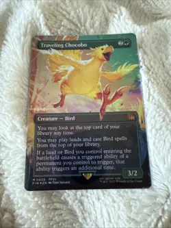 Traveling Chocobo (Borderless) -Foil Near Mint MTG - Image 1