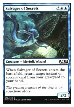 Salvager of Secrets Core Set 2019 MTG - NM+ - Image 1