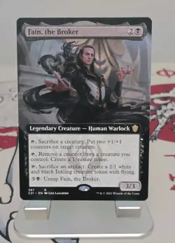 Fain the Broker (Extended Art) Commander 2021 #367 MTG Near Mint Rare - Image 1