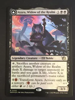 1x Foil Ayara, Widow Of The Realm Prerelease Promo March of the Machine LP MTG - Image 1