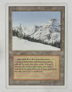 Taiga Revised LP/MP Light/Moderate Play MTG Magic The Gathering - Image 1