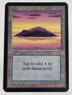 Island Purple Alpha NM Near Mint MTG Magic The Gathering B - Image 1
