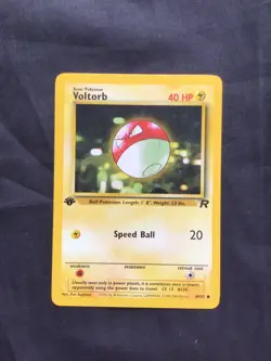 Pokemon Cards: Team Rocket 1st Edition Common: Voltorb 69/82 - Image 1