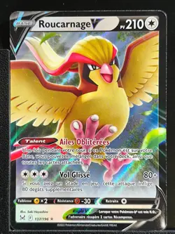 Carte Pokemon Roucarnage V 137/196 EB11 Origine Perdue Epee Et Bouclier FR - Image 2