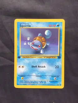 Pokemon Cards: Team Rocket 1st Edition Common: Squirtle 68/82 - Image 1