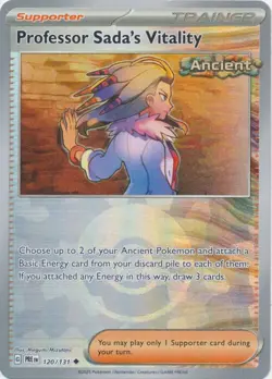 Pokemon Professor Sada's Vitality 120/131 Pokeball Prismatic Evolutions NM/M - Image 1