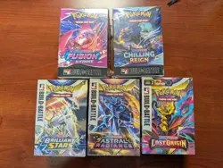Sword & Shield Era Pokemon Build & Battle Lot Fusion Chilling Origin - Image 1