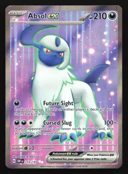 Pokemon Absol ex 214/197 Obsidian Flames Ultra Rare Full Art Holo LP - Image 1