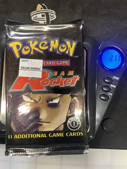 1st EDITION POKEMON TEAM ROCKET SEALED Pack - New Sealed HEAVY 21 grams! - Image 3