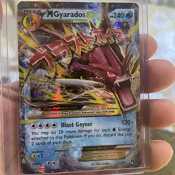 POKEMON 2016 MEGA M GYARADOS EX HOLO HP240 27/122 - Image 1