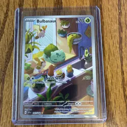 Pokemon TCG Bulbasaur Illustration Card Stellar Crown 143/142 NM/M Condition - Image 1