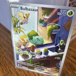 Pokemon TCG Bulbasaur Illustration Card Stellar Crown 143/142 NM/M Condition - Image 2