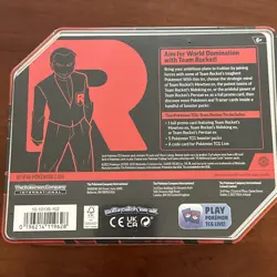 Pokemon TCG Destined Rivals Team Rocket Tin Mewtwo EX BRAND NEW SEALED IN HAND! - Image 2