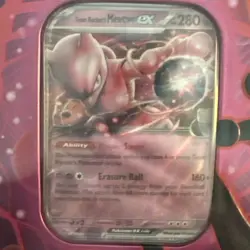 Pokemon TCG Destined Rivals Team Rocket Tin Mewtwo EX BRAND NEW SEALED IN HAND! - Image 4