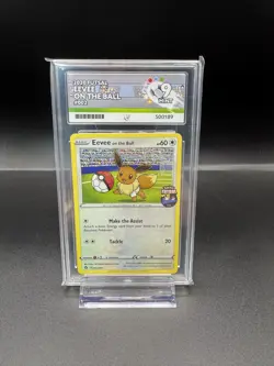 ACE 9 Graded - Eevee On The Ball 002/005 Promo 2020 Pokemon TCG - Image 1