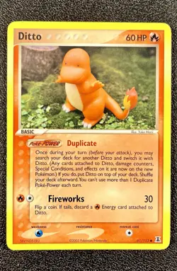 Ditto (Charmander) - EX Delta Species Regular Common 61/113 (2005) Pokemon TCG - Image 1