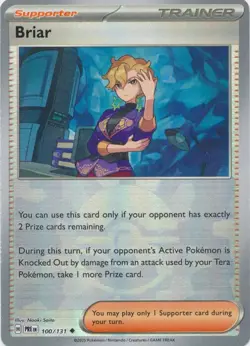 Pokemon TCG Briar 100/131 Reverse Holo Pokeball Prismatic Evolutions NM/M - Image 1