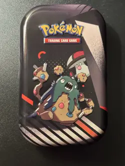 Unova Mini Tin Set of 8 Display Box EMPTY Pokemon Black Bolt 🖤 White Flare 🤍 - Image 5