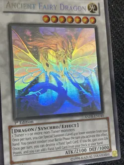 2009 YU-GI-OH! Ancient Fairy Dragon (Ghost Rare) ANPR "1st Edition" EN040 - Image 2