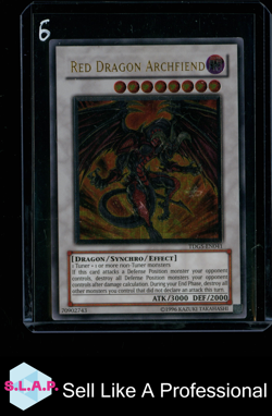 RED DRAGON ARCHFIEND YUGIOH ULTIMATE RARE TDGS-EN041 2008 EN - Image 1