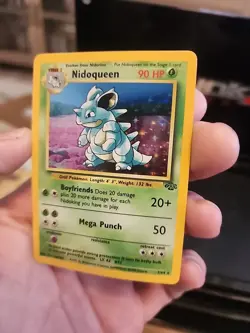 Pokemon Nidoqueen Trading Card Game 90 HP Base Set Holo Rare - Image 2