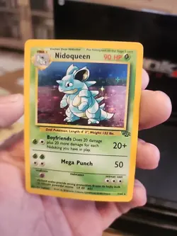 Pokemon Nidoqueen Trading Card Game 90 HP Base Set Holo Rare - Image 3