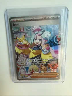Pokemon TCG Iono Holo Card 269/193 Sv02: Paldea Evolved Near Mint Pack Fresh - Image 1