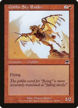 GOBLIN SKY RAIDER - Onslaught - MTG Magic the Gathering Card - Common - Image 1