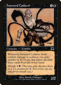 HAUNTED CADAVER - Onslaught - MTG Magic the Gathering Card - Common - Image 1