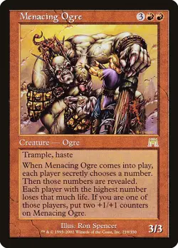MENACING OGRE - Onslaught - MTG Magic the Gathering Card - Rare - Image 1