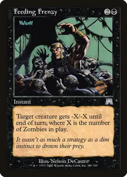 FEEDING FRENZY - Onslaught - MTG Magic the Gathering Card - Uncommon - Image 1