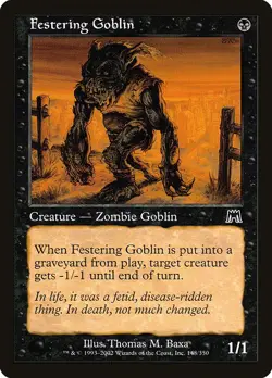 FESTERING GOBLIN - Onslaught - MTG Magic the Gathering Card - Common - Image 1