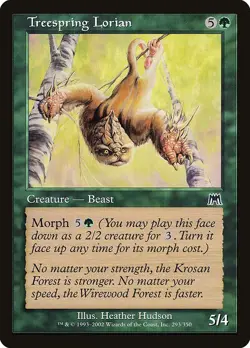 TREESPRING LORIAN - Onslaught - MTG Magic the Gathering Card - Common - Image 1