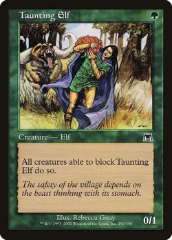 TAUNTING ELF - Onslaught - MTG Magic the Gathering Card - Common - Image 1