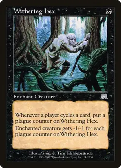 WITHERING HEX - Onslaught - MTG Magic the Gathering Card - Uncommon - Image 1