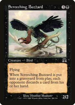 SCREECHING BUZZARD - Onslaught - MTG Magic the Gathering Card - Common - Image 1