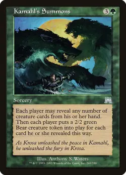 KAMAHL'S SUMMONS - Onslaught - MTG Magic the Gathering Card - Uncommon - Image 1