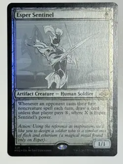 MTG Magic the Gathering FOIL Esper Sentinel Showcase MH2! - Image 1