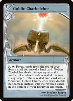 1x NM FUTURE SIGHT FRAME Goblin Charbelcher MTG Mystery Booster 2 MB2 SV - Image 1