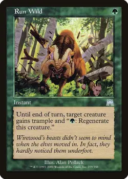RUN WILD - Onslaught - MTG Magic the Gathering Card - Uncommon - Image 1