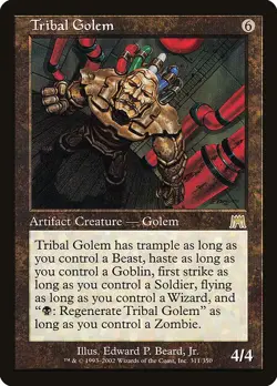 TRIBAL GOLEM - Onslaught - MTG Magic the Gathering Card - Rare - Image 1