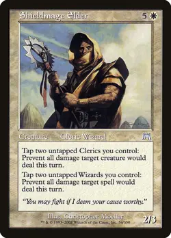 SHIELDMAGE ELDER - Onslaught - MTG Magic the Gathering Card - Uncommon - Image 1