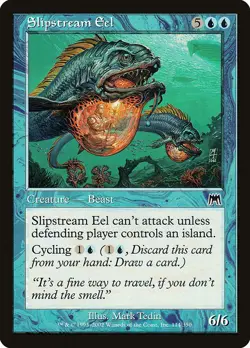 SLIPSTREAM EEL - Onslaught - MTG Magic the Gathering Card - Common - Image 1