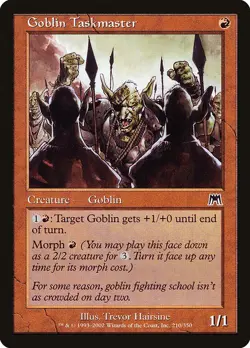 GOBLIN TASKMASTER - Onslaught - MTG Magic the Gathering Card - Common - Image 1